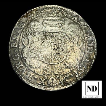 Espagne. Philippe IV. Ducatón 1648 - Amberes, Postzegels en Munten