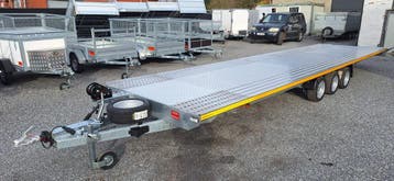 Autotransporter 8.50 x 2.10 3500Kg + gevulde bodem, Autos : Divers, Remorques, Ophalen
