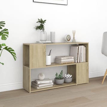 vidaXL Boekenkast 100x24x63 cm bewerkt hout sonoma, Huis en Inrichting, Verzenden, Nieuw