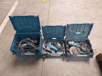 (3x) Elektrisch gereedschap Makita GA5040R,...