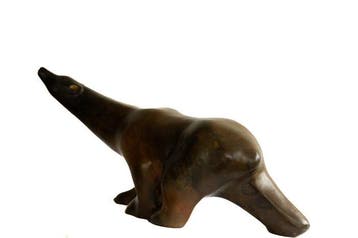 Pierre Chenet (XX-XXI) - Statue, Ours polaire - 21 cm -
