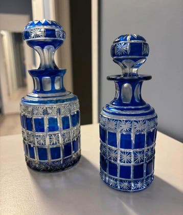 Baccarat - Flacon de parfum (2) - modèle Diamants Etoilés -