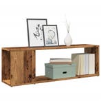 vidaXL Tv-meubel 100x24x32 cm bewerkt hout oud houtkleurig, Huis en Inrichting, Verzenden, Nieuw