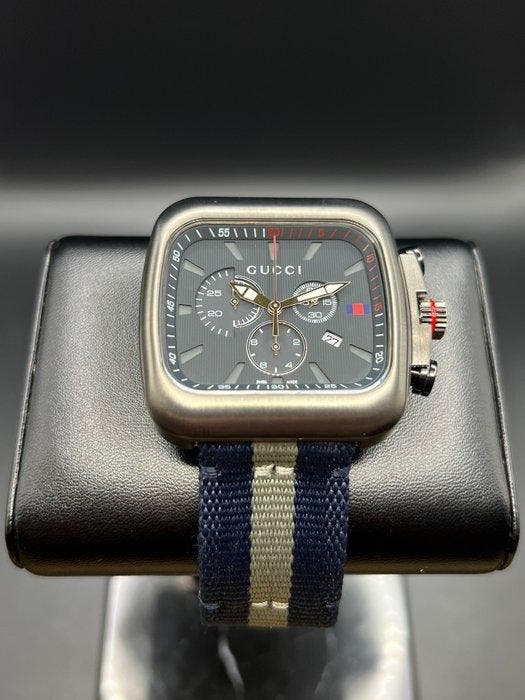 Gucci - Coupe - Zonder minimumprijs - YA131203 - Heren -, Handtassen en Accessoires, Horloges | Heren