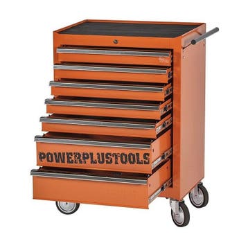Gereedschapswagen oranje, 5 laden gevuld met gereedschap in, Ophalen of Verzenden, Nieuw