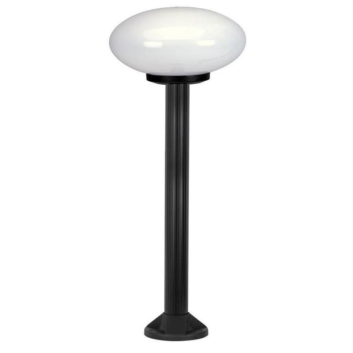 Tuinverlichting Bol Globe 50e Tuinpaal Opaal Elips, Tuin en Terras, Buitenverlichting, 50 tot 250 watt, Nieuw, Kunststof, Staande lamp