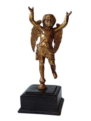 sculptuur, Arcangelo Gabriele - 22 cm - Verguld brons