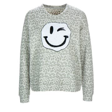Frogbox • beige trui met smiley • S, Kleding | Dames, Princess goes Hollywood, Bruin, Verzenden, Nieuw