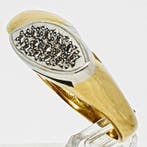 Bague - 18 carats Or jaune, Or blanc - 0.07ct. tw. Diamant, Nieuw