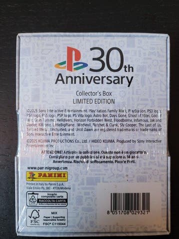 Panini - 1 Box - panini 30th anniversary playstation