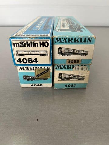Märklin H0 - 4064,4088,4048,4057 - Wagon de passagers pour, Hobby & Loisirs créatifs