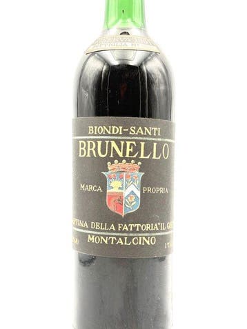1961 Biondi Santi Tenuta Greppo - Brunello di Montalcino - 1, Verzamelen, Wijnen, Nieuw