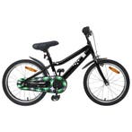 vidaXL Kinderfiets 18 Inch voor 5-7 jaar oud Zwart, Verzenden