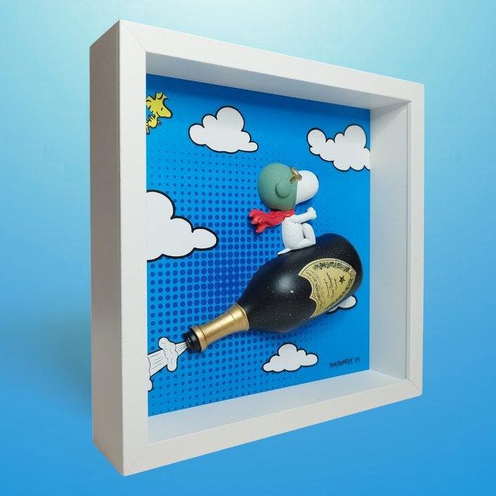 PIMPAMPOP (XXI) - Snoopys flight Dom Perignon, Antiquités & Art, Art | Objets design