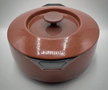 Braadpan - bron, Emaille