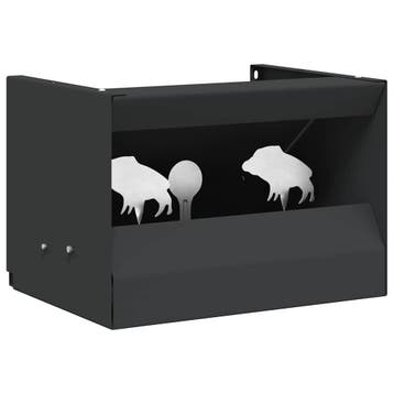 vidaXL Kogelvaldoos Zwart 29 x 22 x 20 cm Staal, Sports & Fitness, Accessoires de sport de tir, Verzenden