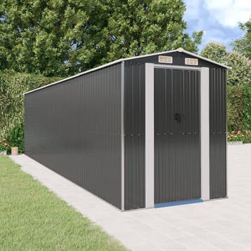 vidaXL Tuinschuur 192x772x223 cm gegalvaniseerd staal, Verzenden