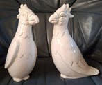 Capodimonte - sculptuur, Superbe Paire de Cacatoès ,Art déco