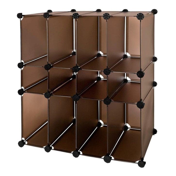 2dekans | SoBuy Vakkenkast - 12 Vakken - 95 x 76 x 38 cm -, Huis en Inrichting, Kasten | Schoenenkasten, Ophalen of Verzenden