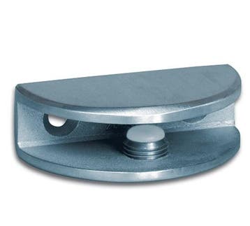 Glasplaatdrager 50mm rond-RVS effect, Doe-het-zelf en Bouw, Glas en Ramen, Verzenden, Nieuw
