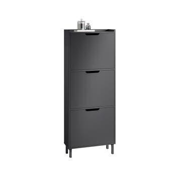 2dekans | SoBuy Schoenenkast met 3 Kleppen - 50 x 19 x 129, Ophalen of Verzenden, Nieuw