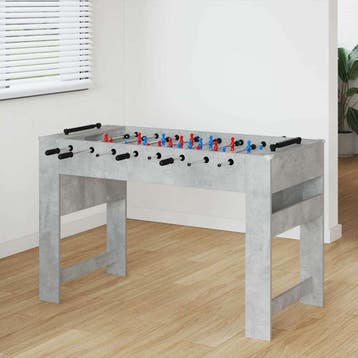 vidaXL Tafelvoetbal Beton Grijs 125 x 60,5 x 80 cm Bewerkt, Verzenden, Nieuw