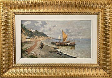 Giuseppe Carelli (1858–1921) - Una spiaggia di Capri