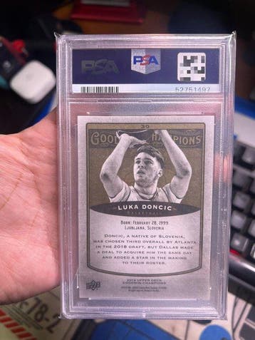 2019 Upper Deck Goodwin Champions Luka Doncic 30 Graded card