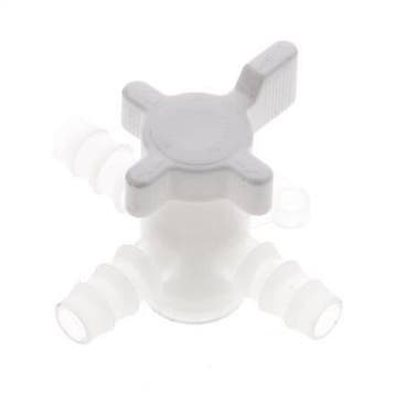 Robinet à boisseau sphérique à 3 voies en PVDF Embouts de, Verzenden