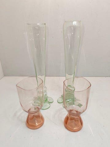 Borek Sipek - Vaas (4) - silez - Kristal - Silez (Limited