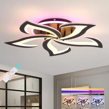 Design LED Plafondlamp Zwart | Tweede kansje | OP = OP, Verzenden, Zo goed als nieuw, Metaal
