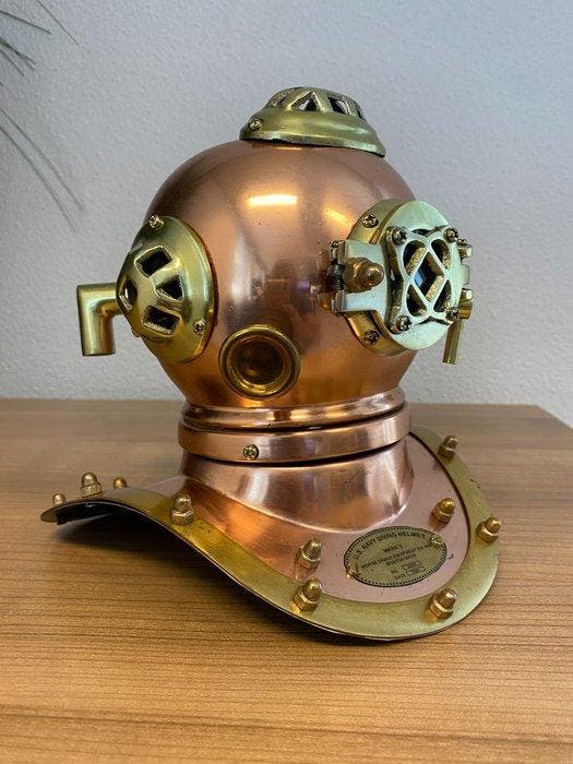 Duikhelm - **NO RESERVE PRICE** MINI Deluxe US Mark V Deep, Antiquités & Art, Art | Objets design