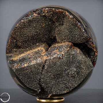 Septarische bol met calcietkristallen – Fascinerende geode