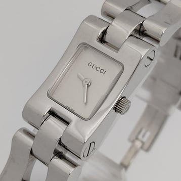 Gucci - Rectangular Integrated Bracelet Quartz - Zonder, Nieuw