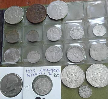Wereld. Collection of coins incl. silver (Zonder