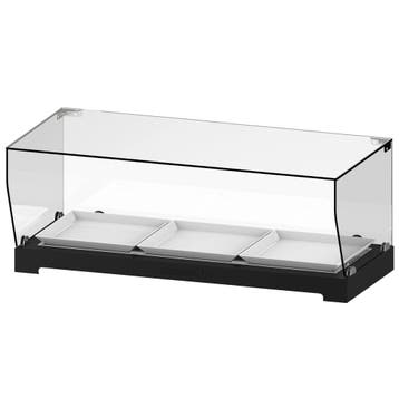 Buffetvitrine | Zwart | Eutectische Koeling | Incl., Verzenden, Nieuw in verpakking