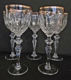 Cristal de Lorraine - Wijnglas (5) - geslepen kristal -, Antiquités & Art