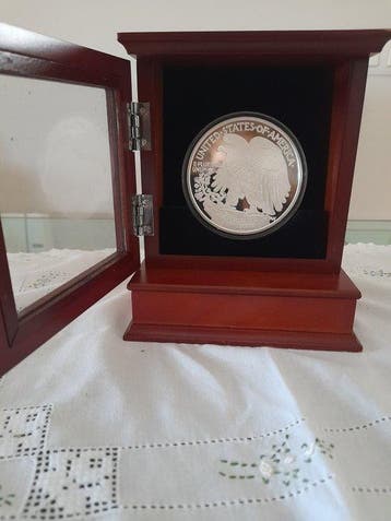 Verenigde Staten. Silver medal 1916 Restike, 5 Ounces,