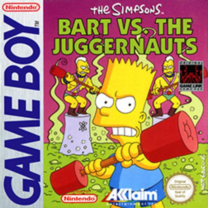 The Simpsons Bart vs the Juggernauts (Losse Cartridge), Games en Spelcomputers, Games | Nintendo Game Boy, Zo goed als nieuw, Ophalen of Verzenden
