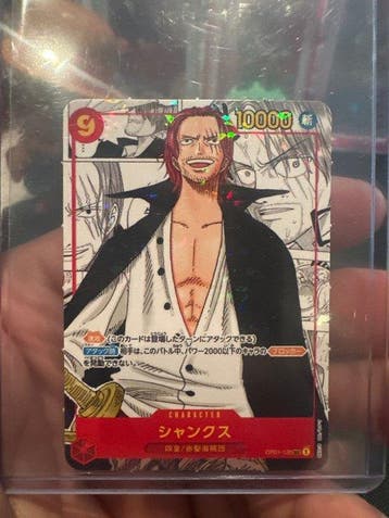 Bandai - 1 Card - One Piece - Shanks OP01-120R mini promo, Nieuw