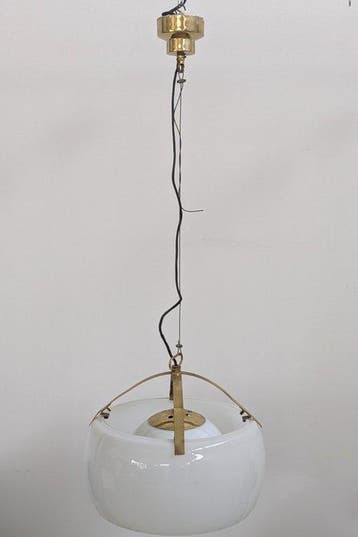 Artemide - Vico Magistretti - Kroonluchter - Omega - Glas,, Antiek en Kunst