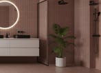 Vloertegel/Wandtegel Valence Hamptons Handvorm Roze Mat 5x25, Doe-het-zelf en Bouw, Tegels, Keramiek, Nieuw, 20 tot 40 cm, 10 m² of meer