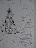 Girod, Thierry - Originele tekening - Indiaan te paard -, Nieuw
