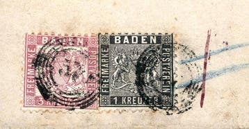 Baden 1862 - Lettre en provenance de Heidelberg, meilleur, Gestempeld