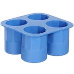 IJsblokjesvorm | BarUp | Siliconen | Blauw | 4, Verzenden, Nieuw in verpakking
