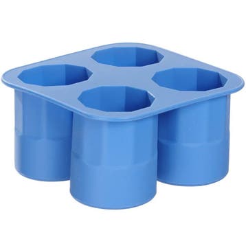 IJsblokjesvorm | BarUp | Siliconen | Blauw | 4, Verzenden, Nieuw in verpakking