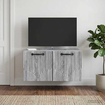 vidaXL Wandmontage TV-kast Grijs sonoma 59,5 x 41 x 30 cm, Verzenden, Nieuw