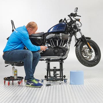 Datona Motorlift Harley met poetskruk - Datona - Zwart, Ophalen of Verzenden, Nieuw