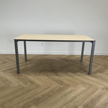 Eromes kantinetafel 160x80 cm,  ahorn - grijs, Gebruikt, Bureau