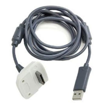 Microsoft Xbox 360 Oplaadkabel Controller Grijs (Play & C..., Ophalen of Verzenden, Zo goed als nieuw